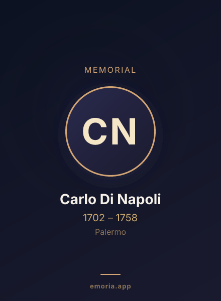Memorial portrait of Carlo Di Napoli