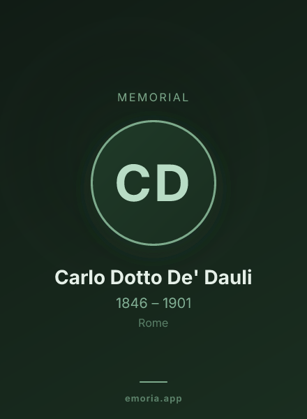 Memorial portrait of Carlo Dotto De' Dauli