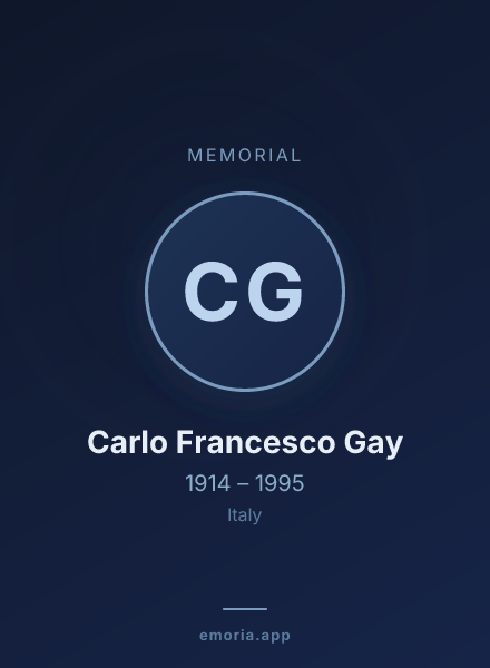 Memorial portrait of Carlo Francesco Gay