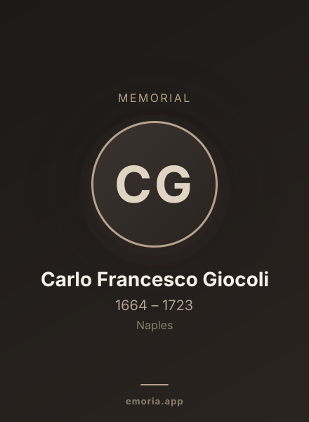 Memorial portrait of Carlo Francesco Giocoli