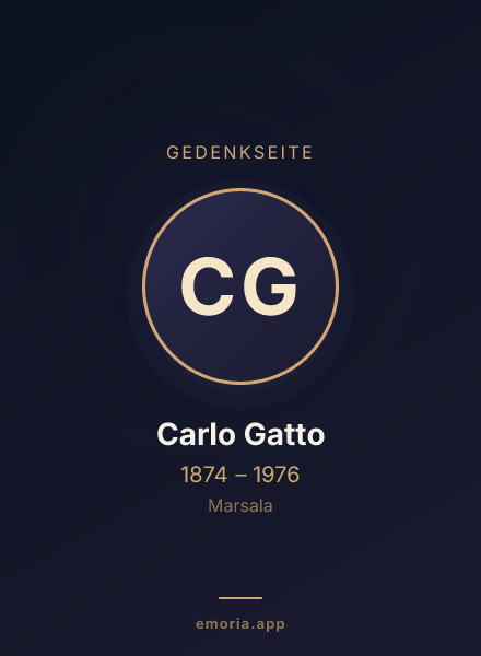 Gedenkportrait von Carlo Gatto