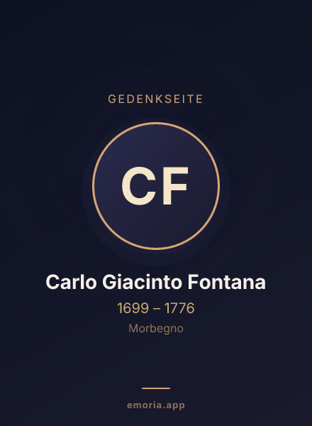 Gedenkportrait von Carlo Giacinto Fontana