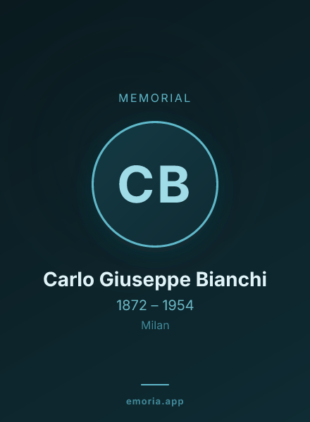 Memorial portrait of Carlo Giuseppe Bianchi