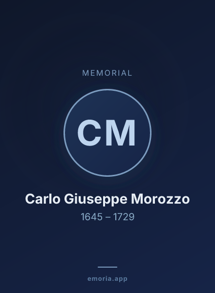 Memorial portrait of Carlo Giuseppe Morozzo