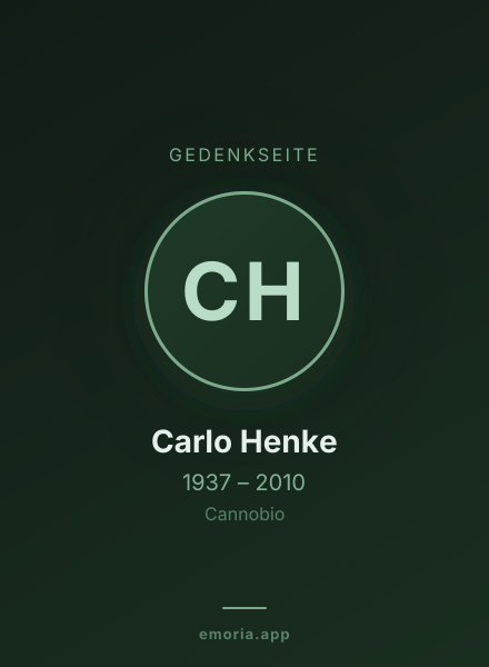 Gedenkportrait von Carlo Henke