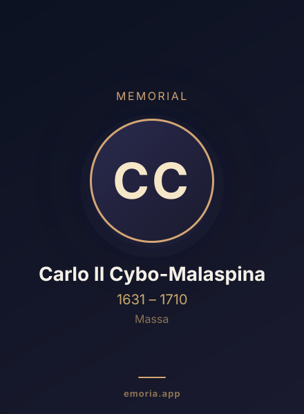 Memorial portrait of Carlo II Cybo-Malaspina