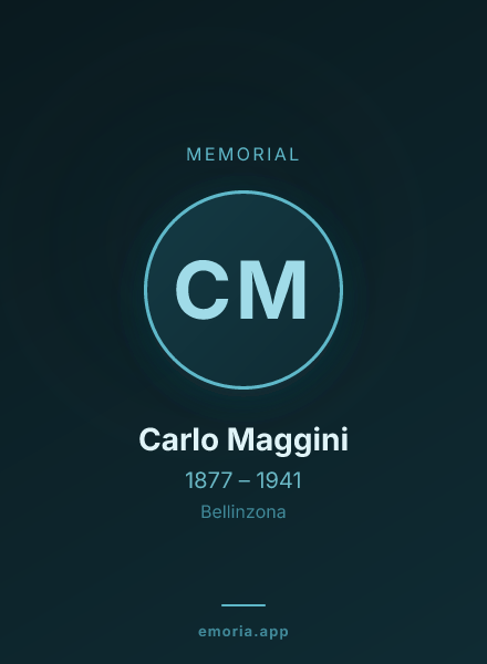 Memorial portrait of Carlo Maggini