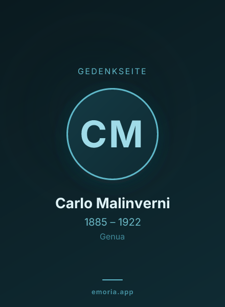 Gedenkportrait von Carlo Malinverni