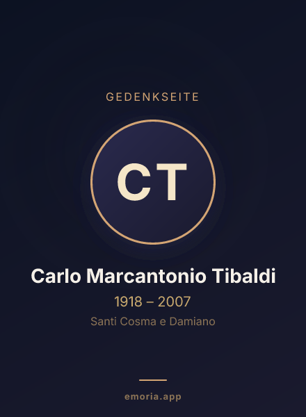 Gedenkportrait von Carlo Marcantonio Tibaldi