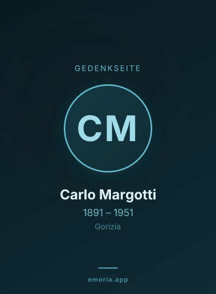 Gedenkportrait von Carlo Margotti