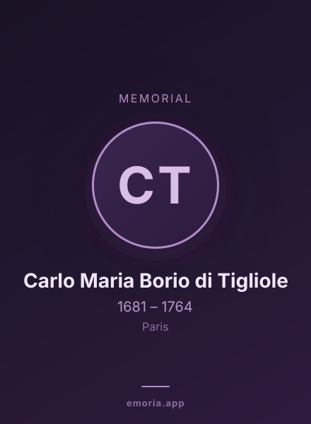 Memorial portrait of Carlo Maria Borio di Tigliole