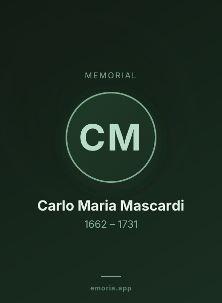 Memorial portrait of Carlo Maria Mascardi
