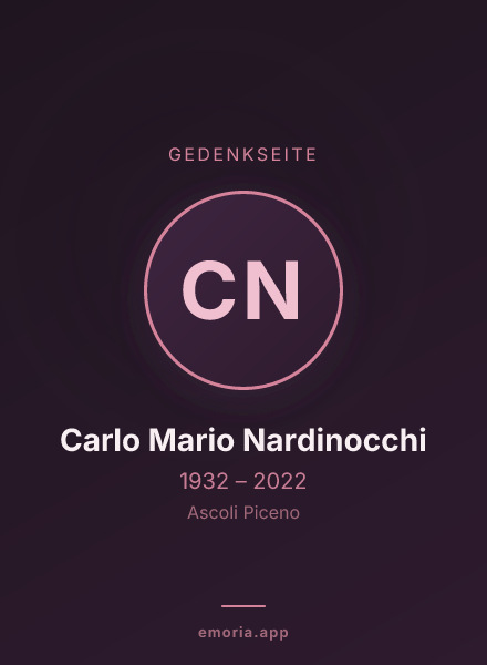 Gedenkportrait von Carlo Mario Nardinocchi