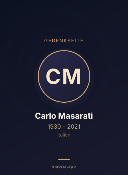 Gedenkportrait von Carlo Masarati