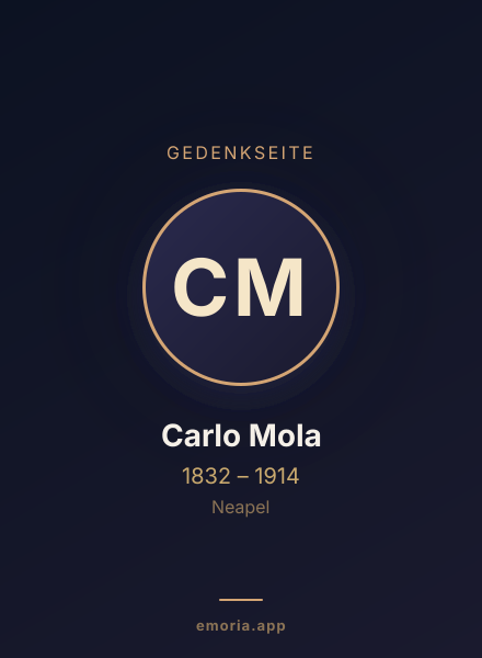 Gedenkportrait von Carlo Mola