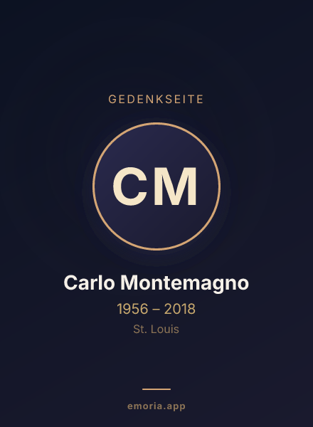 Gedenkportrait von Carlo Montemagno