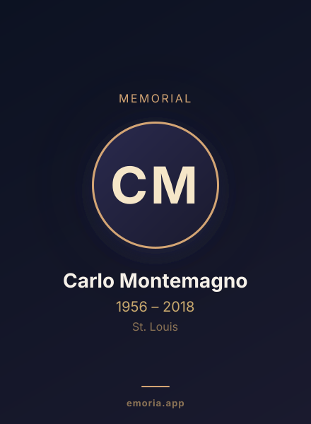 Memorial portrait of Carlo Montemagno
