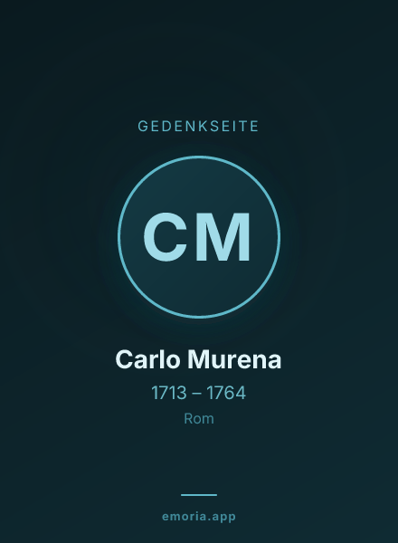 Gedenkportrait von Carlo Murena