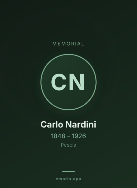 Memorial portrait of Carlo Nardini