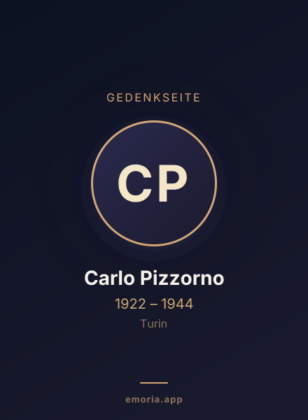 Gedenkportrait von Carlo Pizzorno