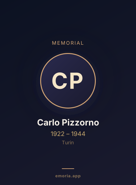 Memorial portrait of Carlo Pizzorno