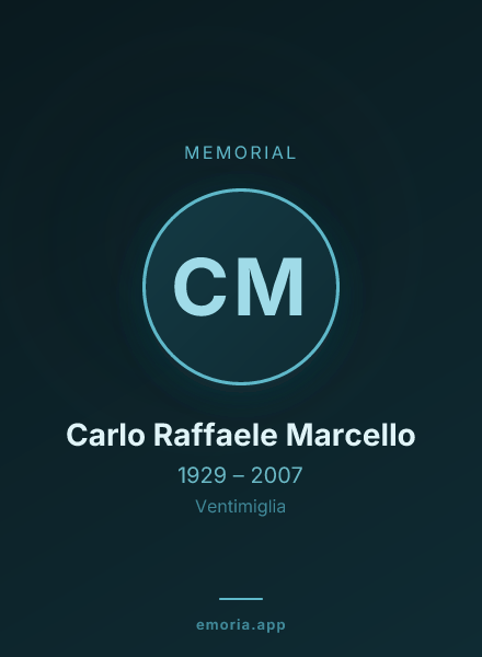Memorial portrait of Carlo Raffaele Marcello