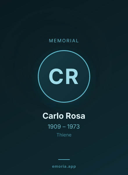 Memorial portrait of Carlo Rosa