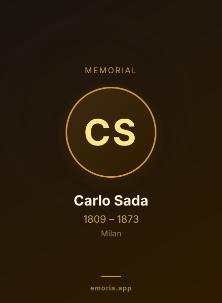 Memorial portrait of Carlo Sada