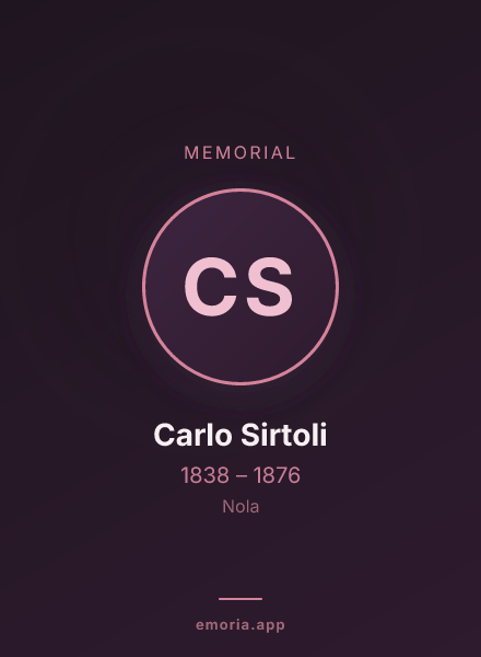 Memorial portrait of Carlo Sirtoli