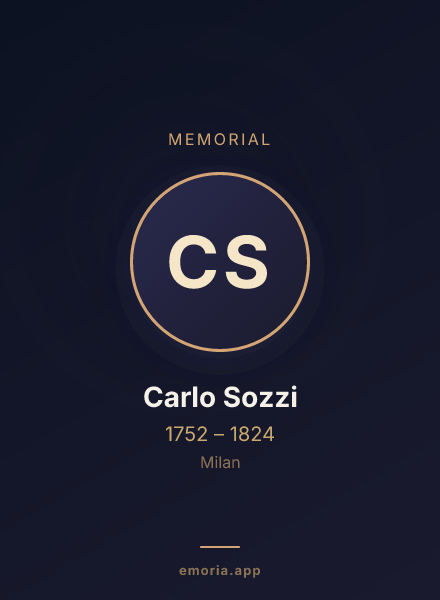 Memorial portrait of Carlo Sozzi