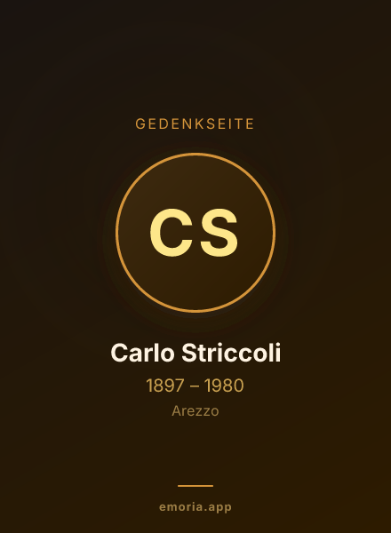 Gedenkportrait von Carlo Striccoli