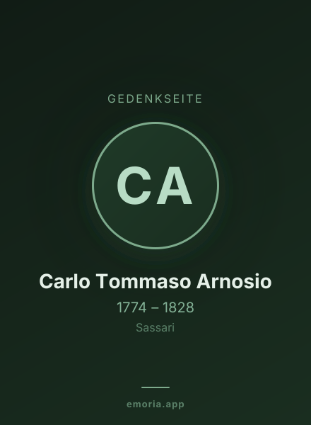 Gedenkportrait von Carlo Tommaso Arnosio