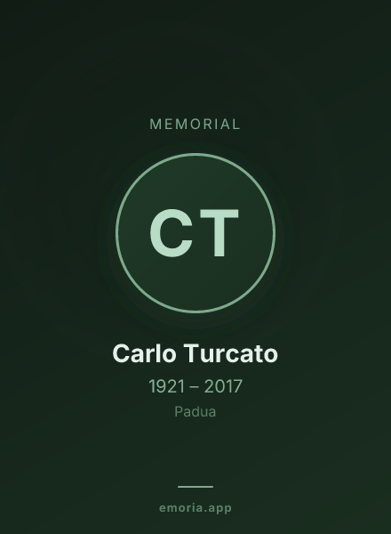 Memorial portrait of Carlo Turcato