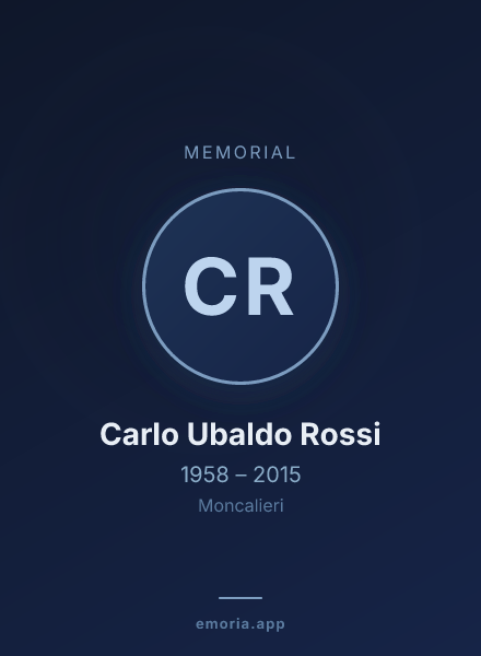 Memorial portrait of Carlo Ubaldo Rossi