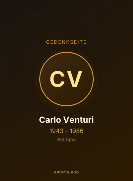 Gedenkportrait von Carlo Venturi