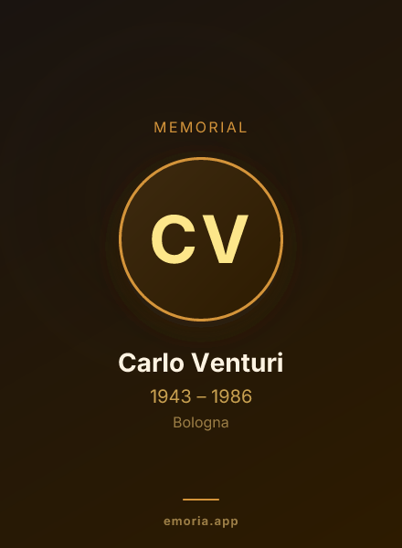 Memorial portrait of Carlo Venturi