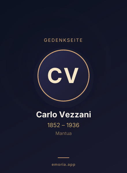 Gedenkportrait von Carlo Vezzani