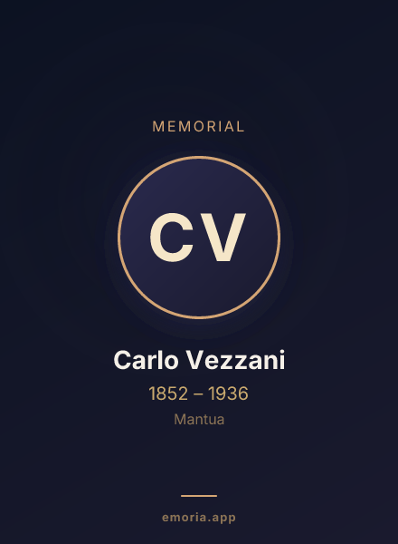 Memorial portrait of Carlo Vezzani