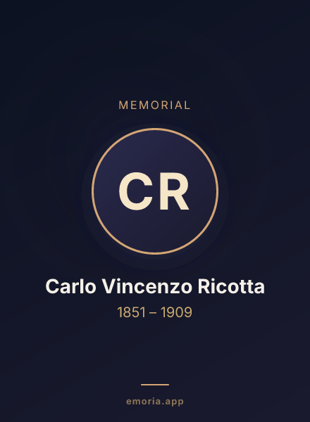 Memorial portrait of Carlo Vincenzo Ricotta