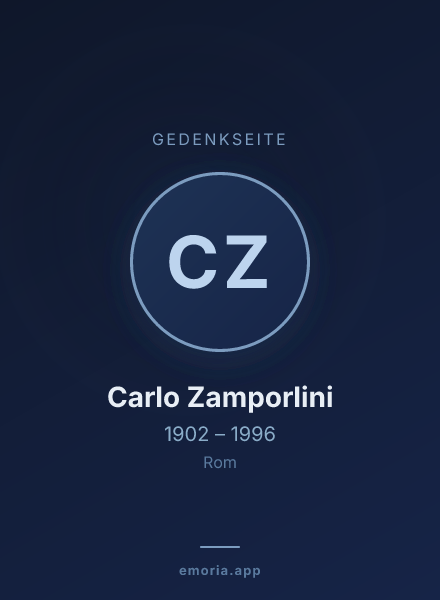 Gedenkportrait von Carlo Zamporlini
