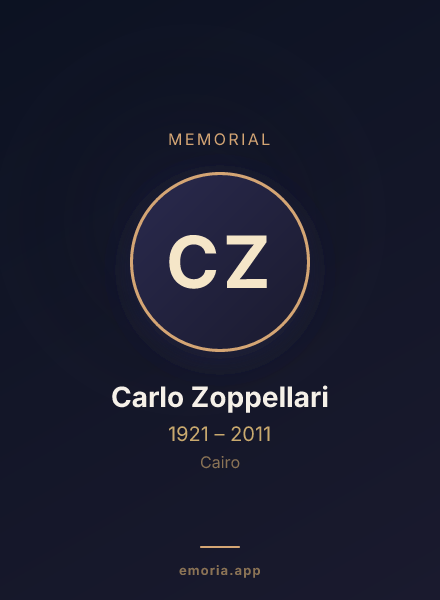 Memorial portrait of Carlo Zoppellari