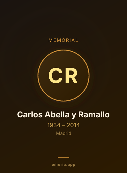 Memorial portrait of Carlos Abella y Ramallo