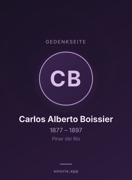Gedenkportrait von Carlos Alberto Boissier