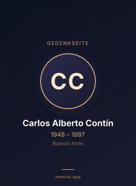 Gedenkportrait von Carlos Alberto Contín