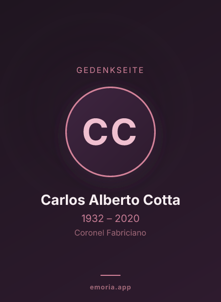 Gedenkportrait von Carlos Alberto Cotta
