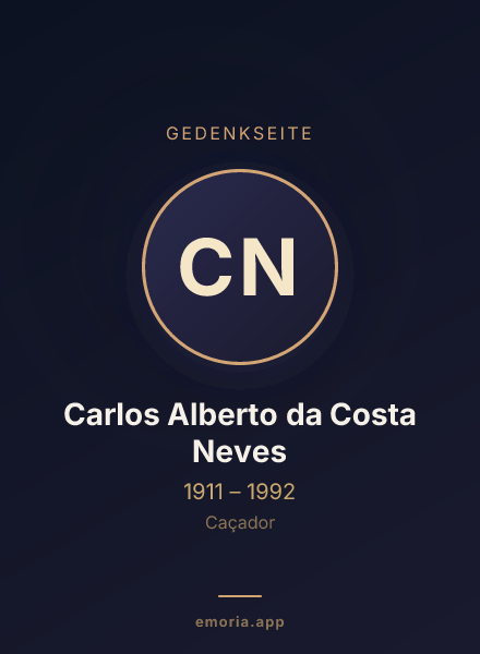 Gedenkportrait von Carlos Alberto da Costa Neves