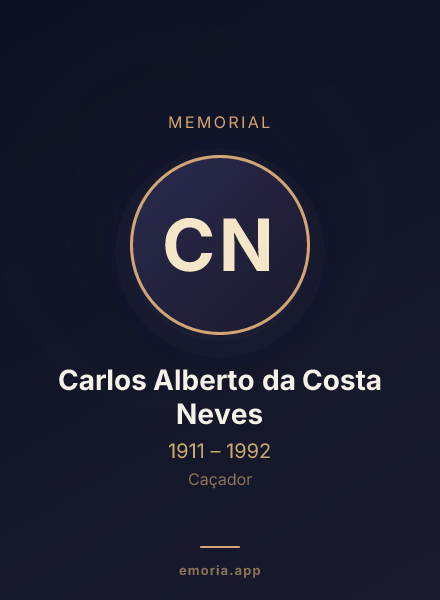 Memorial portrait of Carlos Alberto da Costa Neves