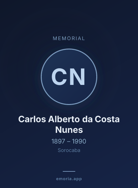 Memorial portrait of Carlos Alberto da Costa Nunes