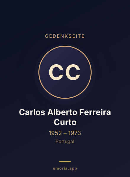 Gedenkportrait von Carlos Alberto Ferreira Curto