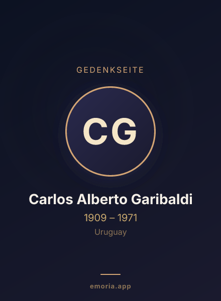 Gedenkportrait von Carlos Alberto Garibaldi